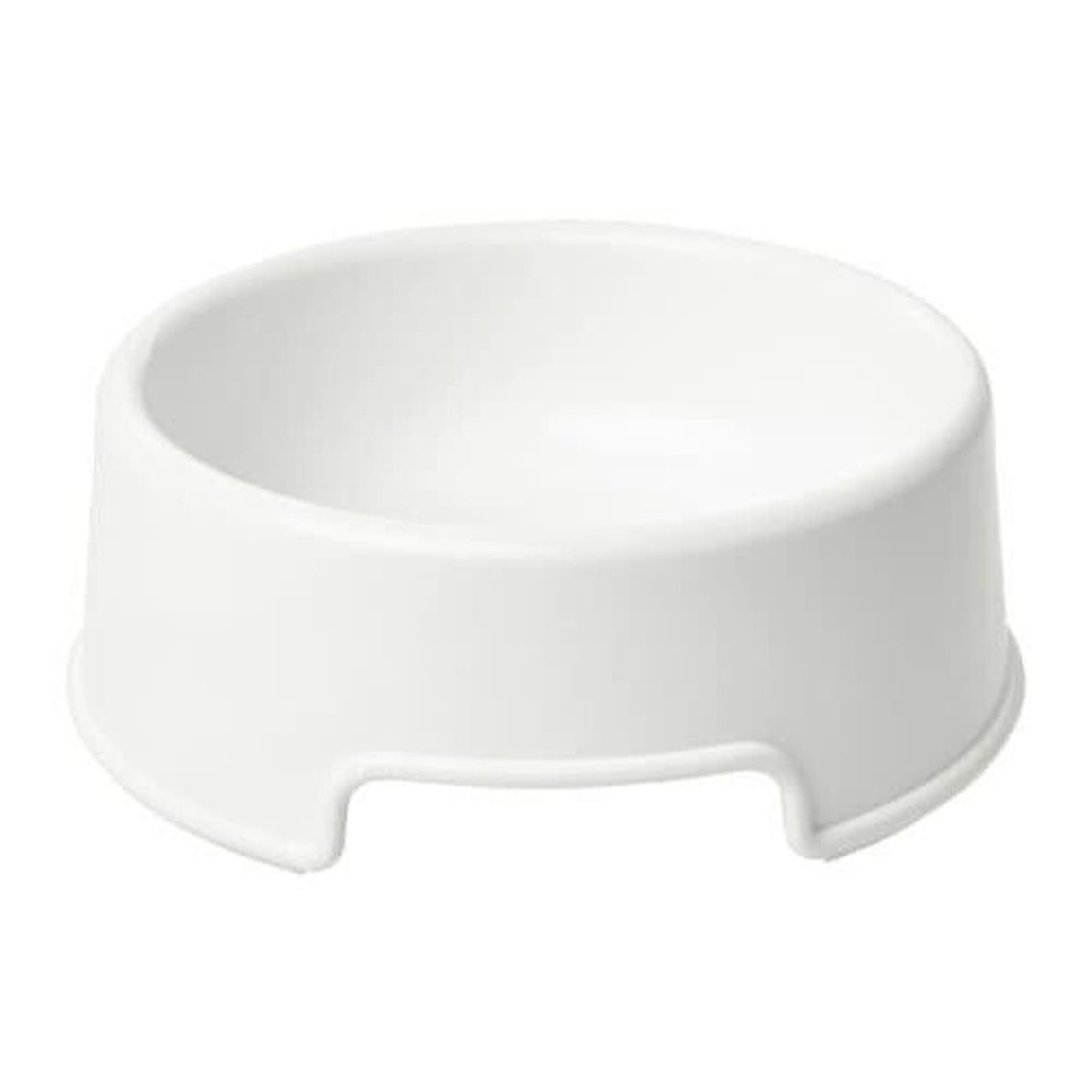 IKEA LURVIG Pet Bowl, White (603.752.65) NEW
